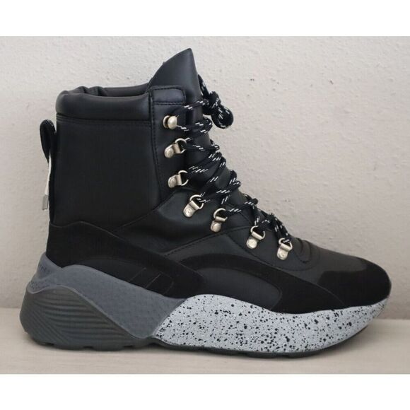 Stella McCartney Z1344 Women's Sz 39 US 9 Black Eclypse High-Top Sneakers - Picture 11 of 11